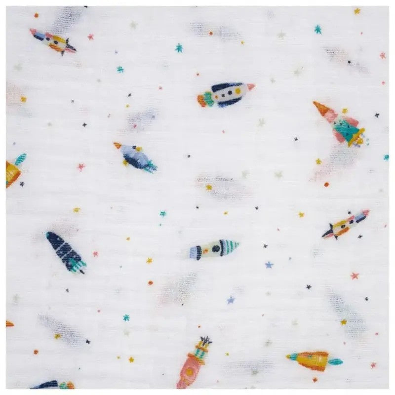 Aden + Anais (4Pack) Swaddles Organic Cotton Muslin Space Large