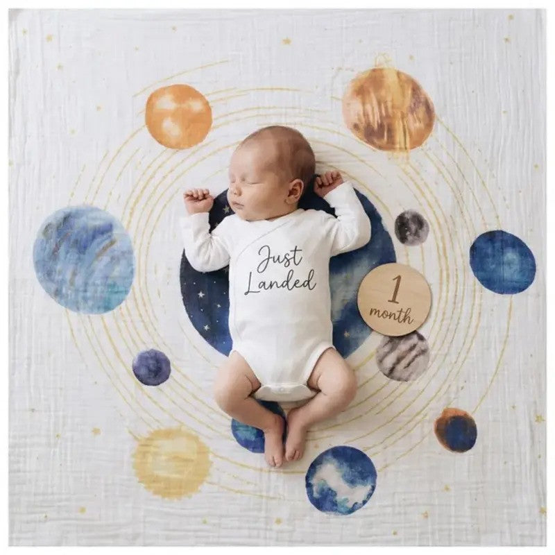 Aden + Anais (4Pack) Swaddles Organic Cotton Muslin Space Large