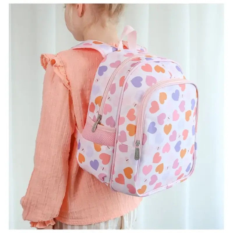 A Little Lovely Company Backpack 16L Hearts