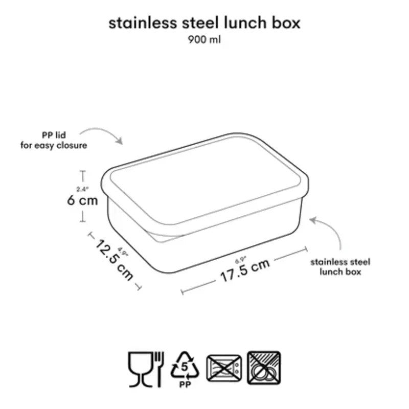 A Little Lovely Company Bento Lunch Box 1.2L Jungle