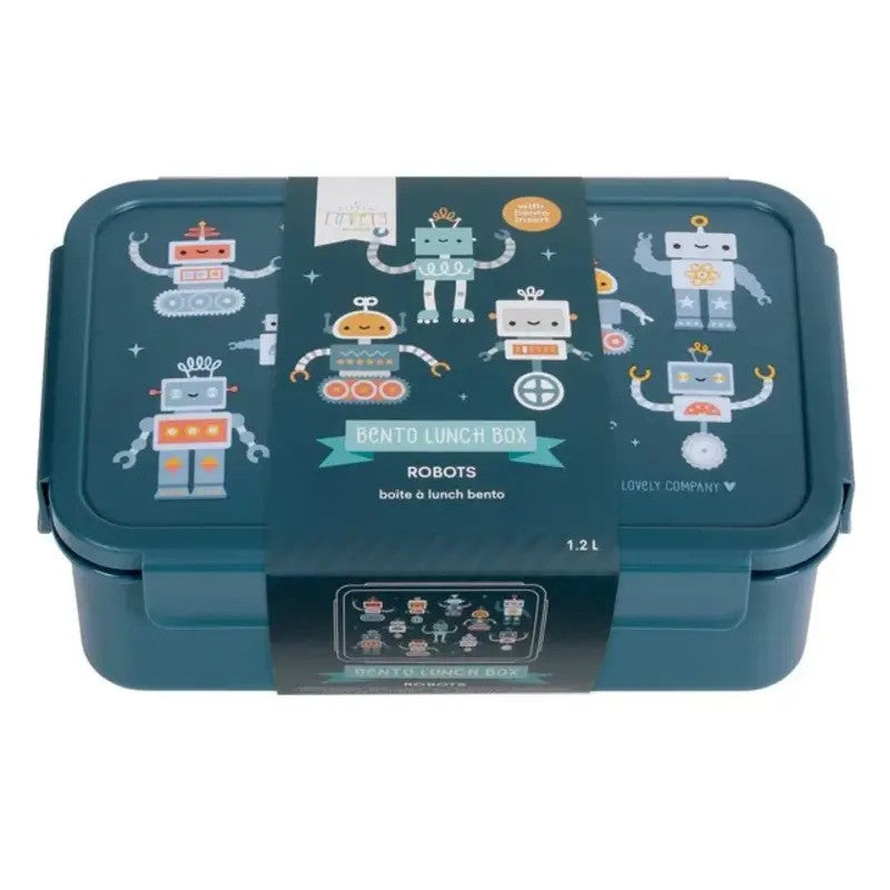 A Little Lovely Company Bento Lunch Box 1.2L Robots