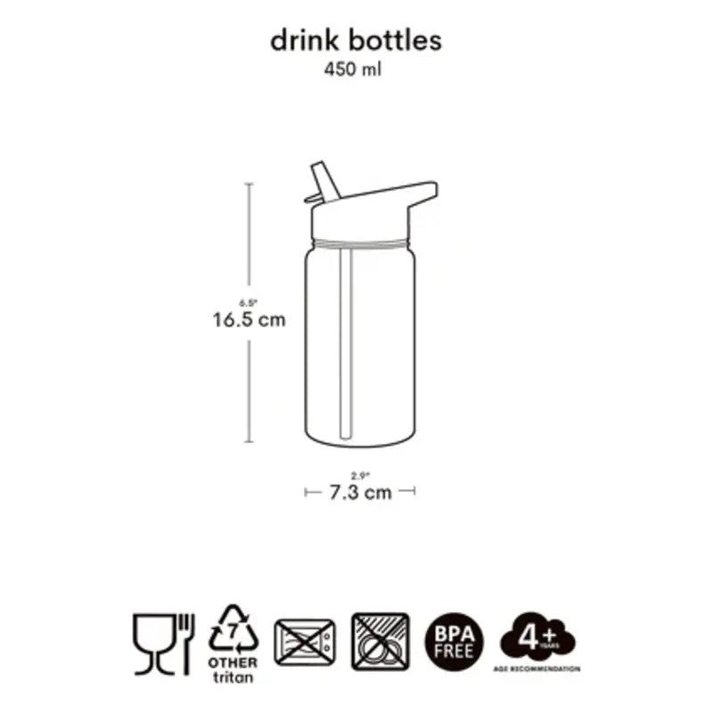 A Little Lovely Company Drink Bottle 450ml Jungle