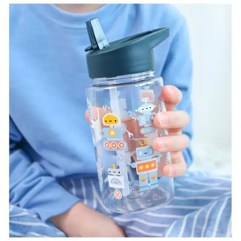 A Little Lovely Company Drink Bottle 450ml Robots
