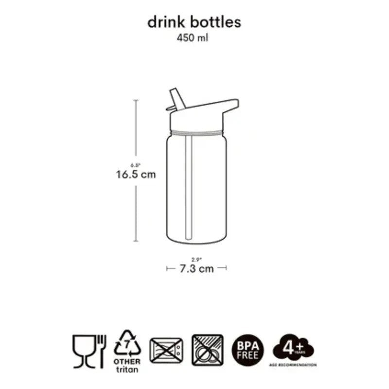 A Little Lovely Company Drink Bottle 450ml Robots
