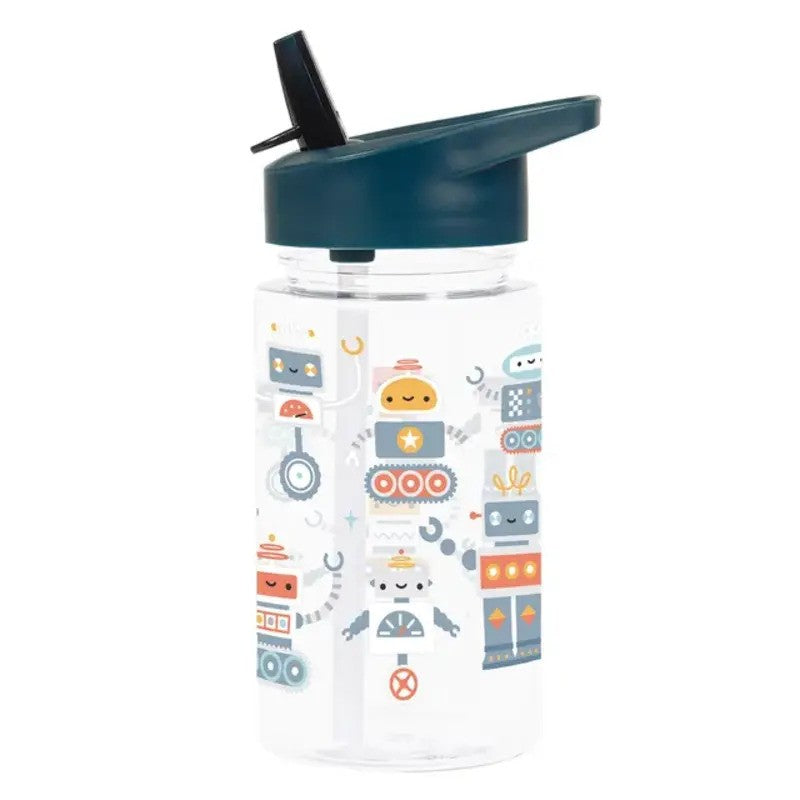 A Little Lovely Company Drink Bottle 450ml Robots