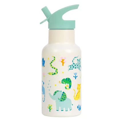 A Little Lovely Company Insulated Stainless Steel Drink Bottle 350ml Jungle