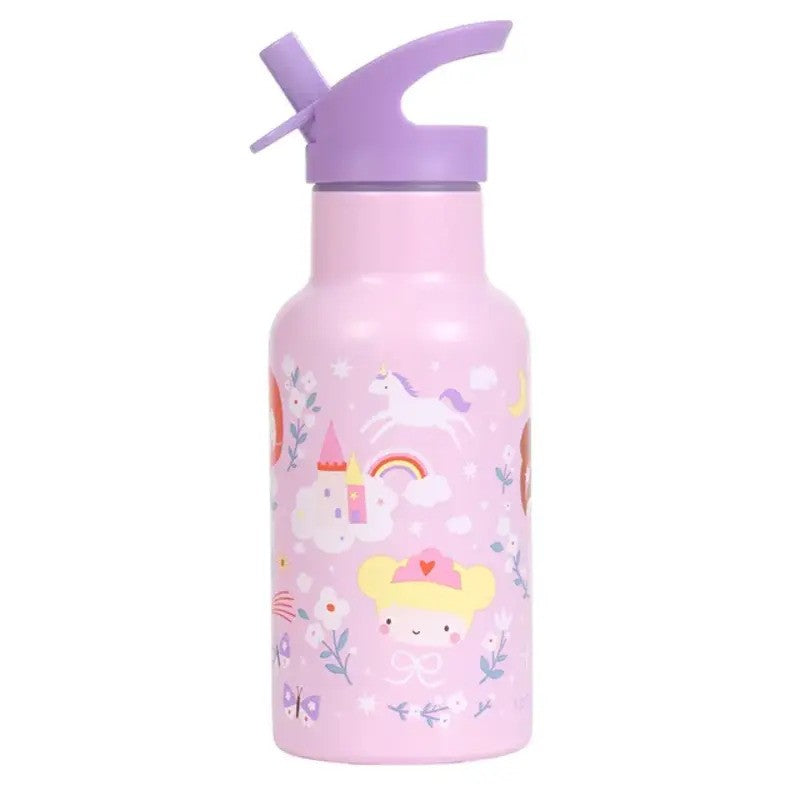 A Little Lovely Company Insulated Stainless Steel Drink Bottle 350ml Princesses