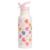 A Little Lovely Company Insulated Stainless Steel Drink Bottle 500ml Hearts