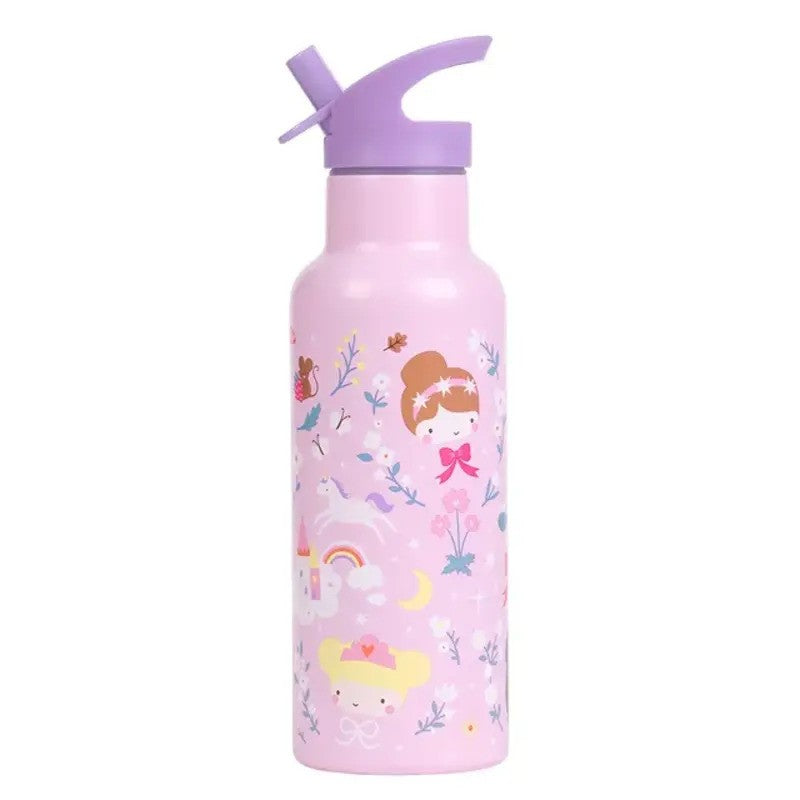 A Little Lovely Company Insulated Stainless Steel Drink Bottle 500ml Princesses