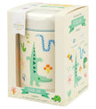 A Little Lovely Company Insulated Stainless Steel Food Jar 300ml Jungle