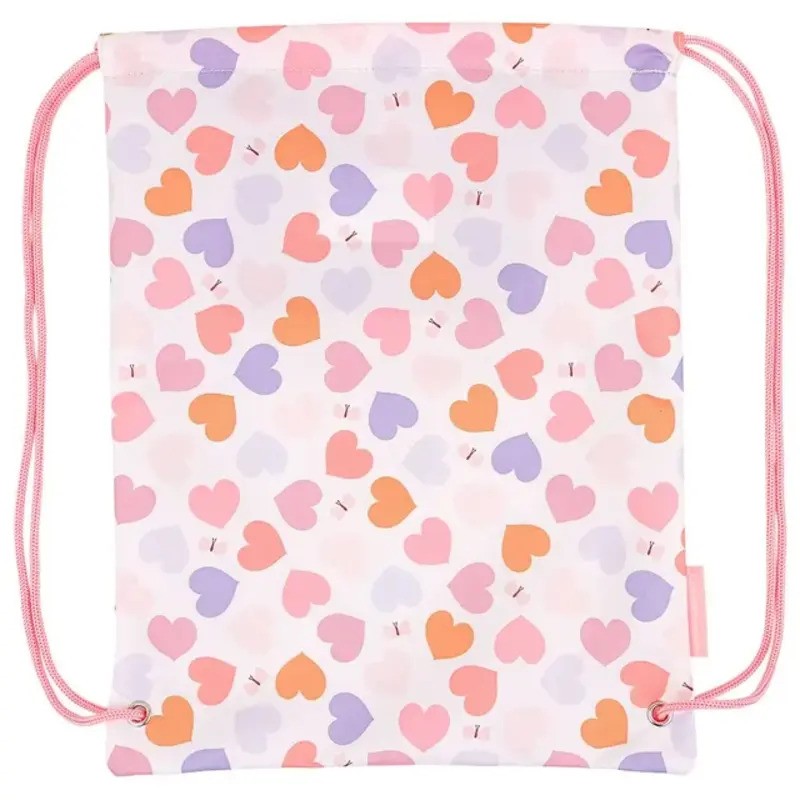 A Little Lovely Company Kids Drawstring Bag (41 Cm) Hearts