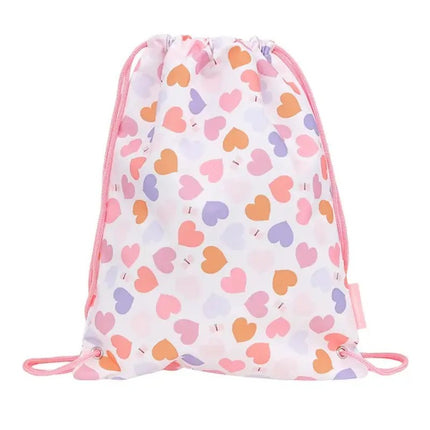 A Little Lovely Company Kids Drawstring Bag (41 Cm) Hearts