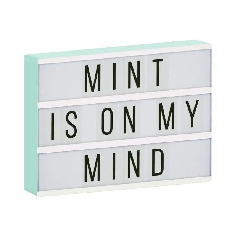 A Little Lovely Company Lightbox Mint A4