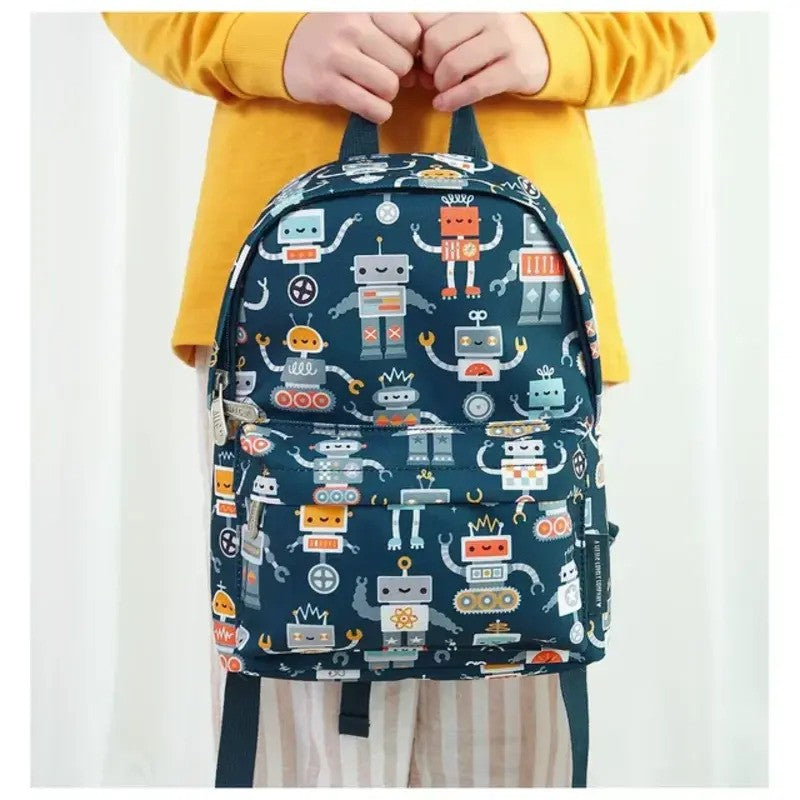 A Little Lovely Company Little Backpack 7L Robots