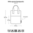 A Little Lovely Company Little Square Backpack 5.5L Dinosaur