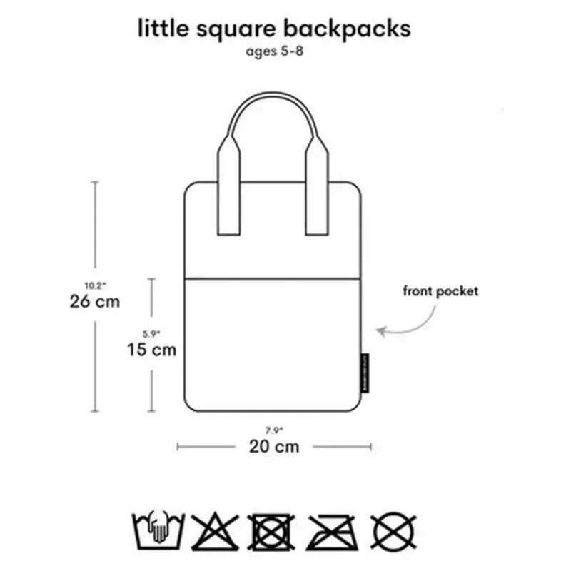 A Little Lovely Company Little Square Backpack 5.5L Dinosaur