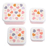 A Little Lovely Company Lunch & Snack Box Set Hearts