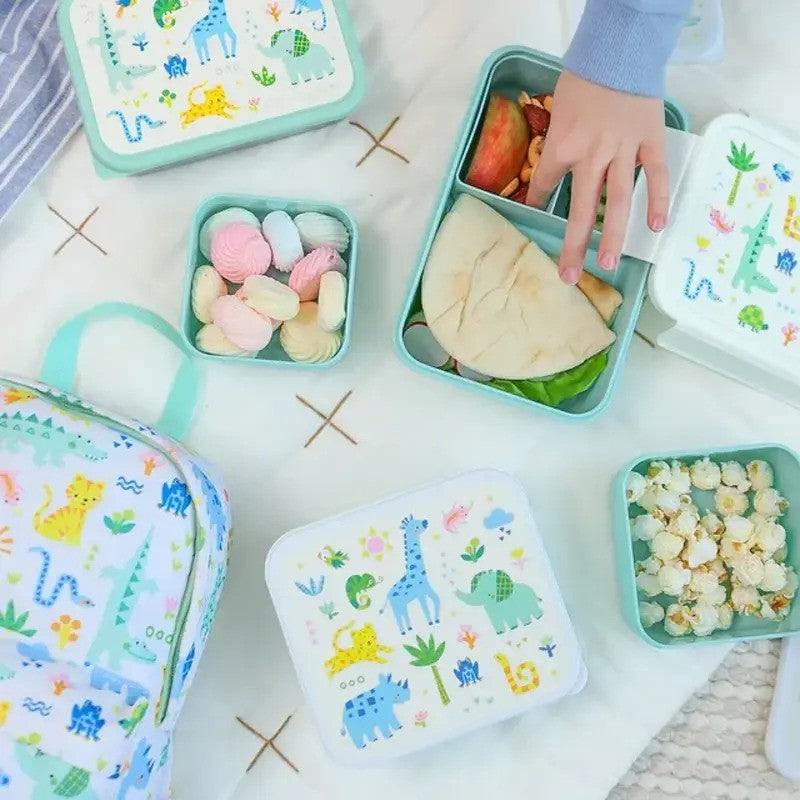 A Little Lovely Company Lunch & Snack Box Set Jungle
