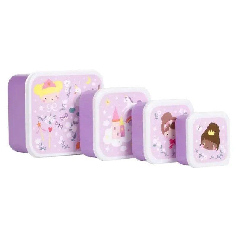 A Little Lovely Company Lunch & Snack Box Set Princesses