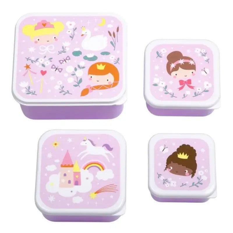 A Little Lovely Company Lunch & Snack Box Set Princesses