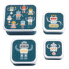 A Little Lovely Company Lunch & Snack Box Set Robots