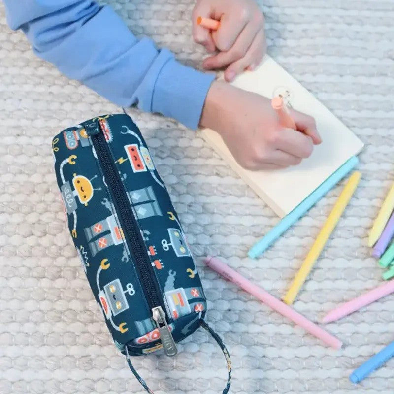 A Little Lovely Company Pencil Case Robots