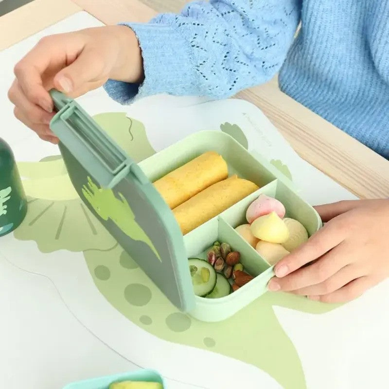 A Little Lovely Company Square Lunch Box 900ml Dinosaur