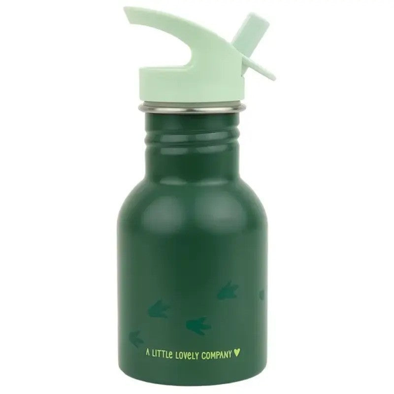 A Little Lovely Company Stainless Steel Drink Bottle 350ml Dinosaur