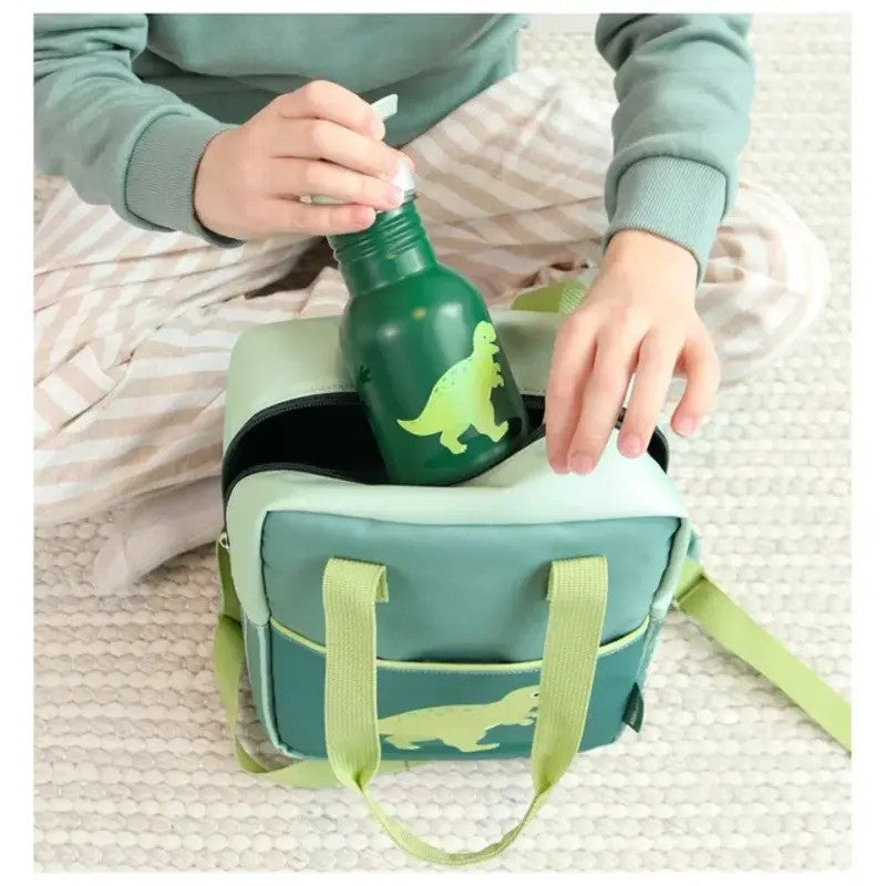 A Little Lovely Company Stainless Steel Drink Bottle 350ml Dinosaur
