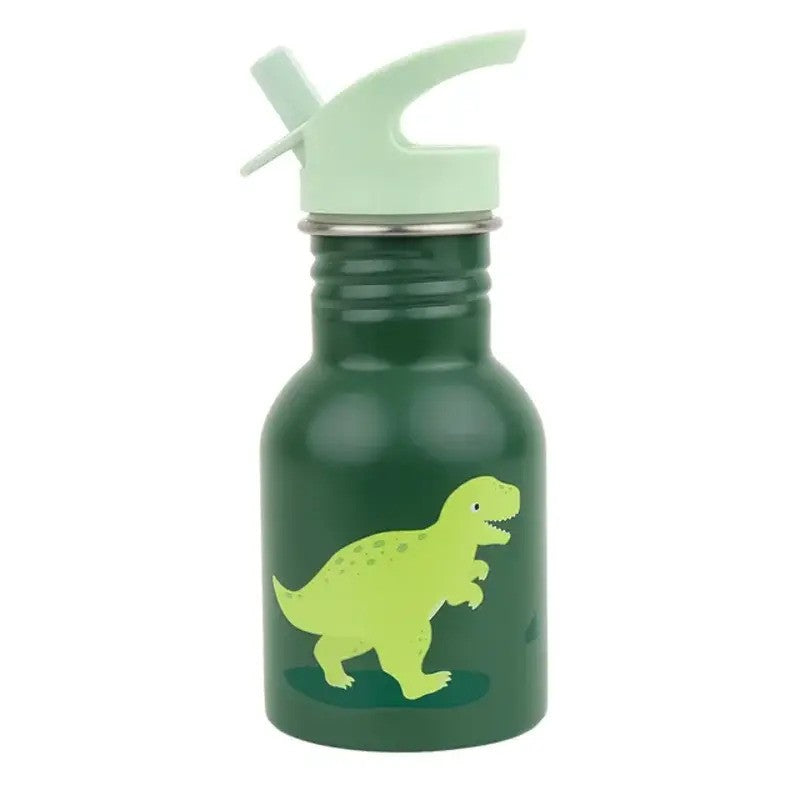 A Little Lovely Company Stainless Steel Drink Bottle 350ml Dinosaur