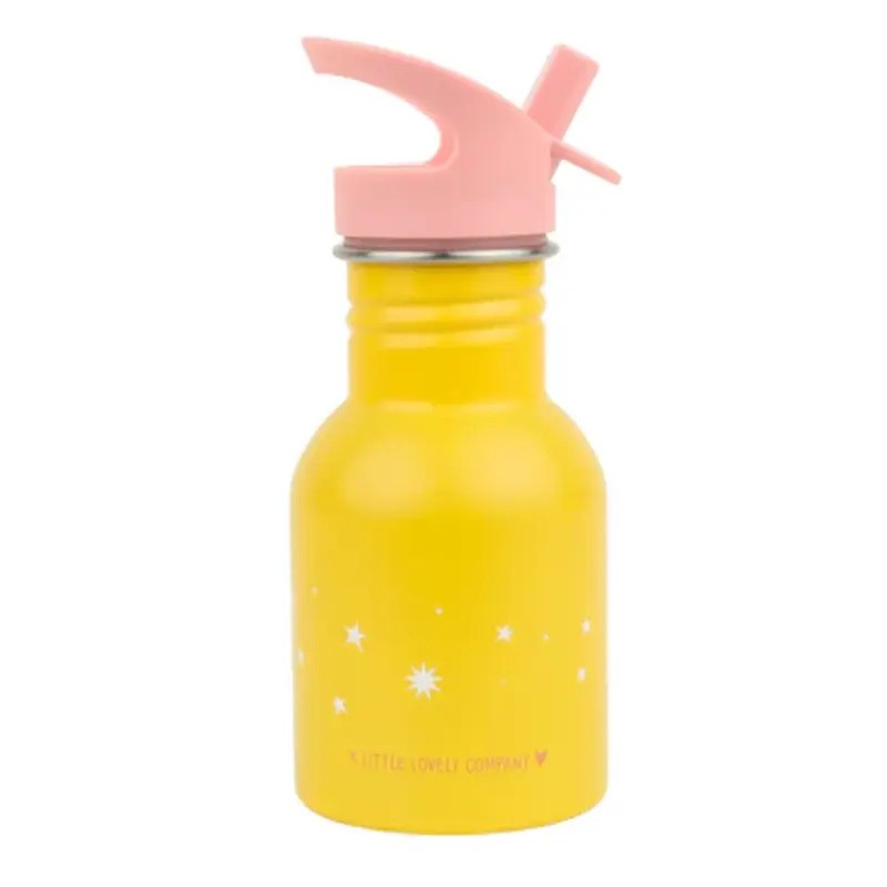 A Little Lovely Company Stainless Steel Drink Bottle 350ml Shooting Star