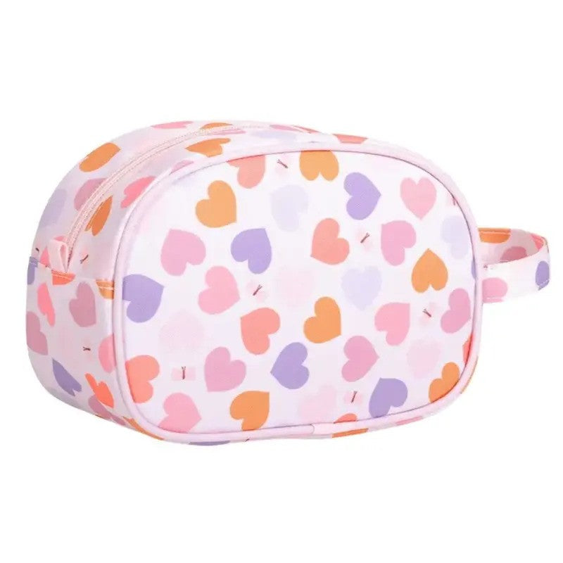 A Little Lovely Company Toiletry Bag Hearts