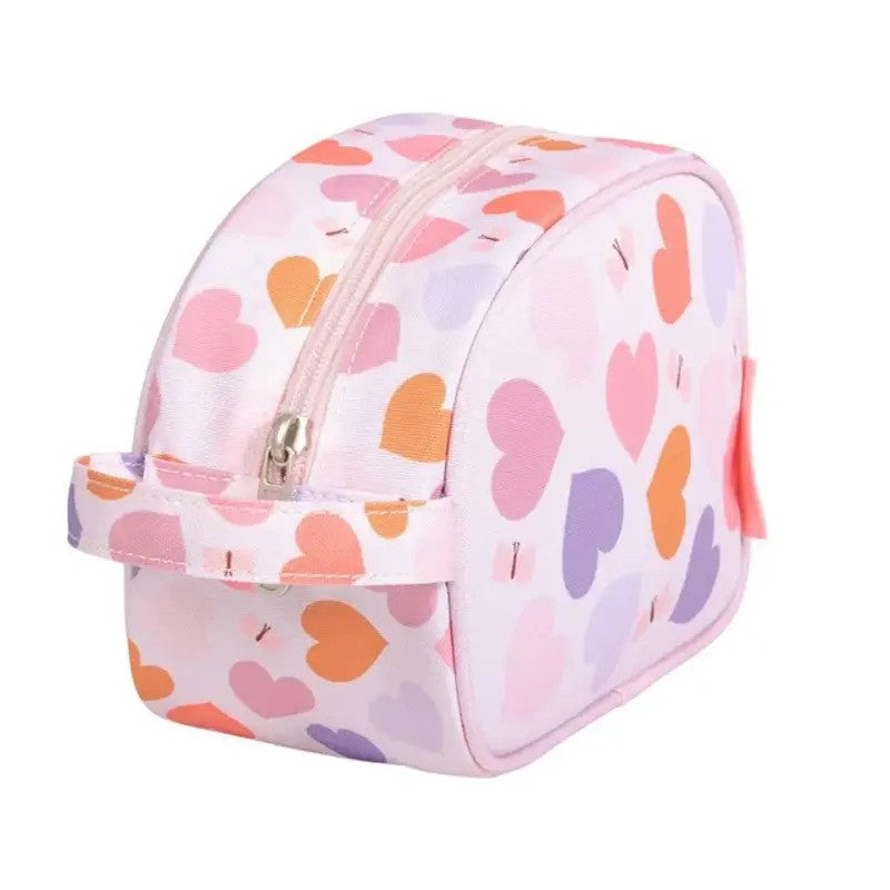 A Little Lovely Company Toiletry Bag Hearts