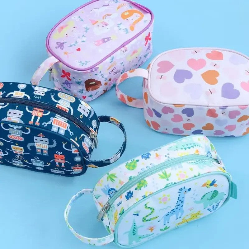 A Little Lovely Company Toiletry Bag Hearts