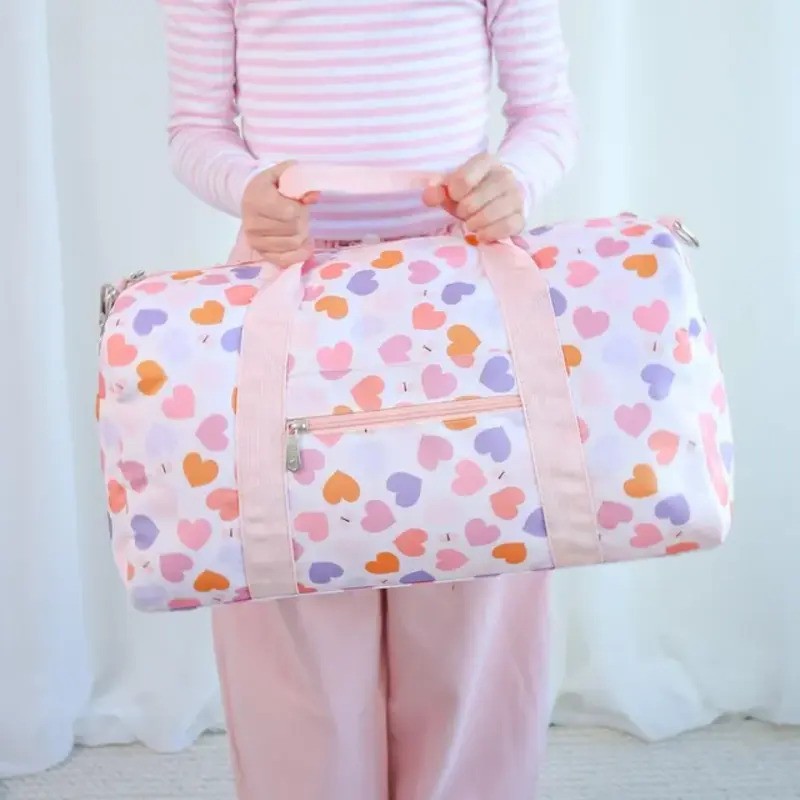 A Little Lovely Company Travel (Sports) Bag 26L Hearts