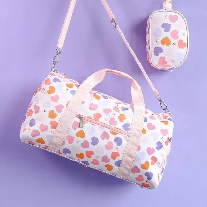 A Little Lovely Company Travel (Sports) Bag 26L Hearts