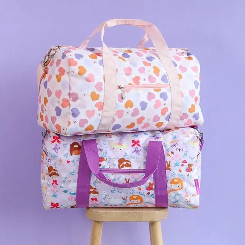 A Little Lovely Company Travel (Sports) Bag 26L Hearts