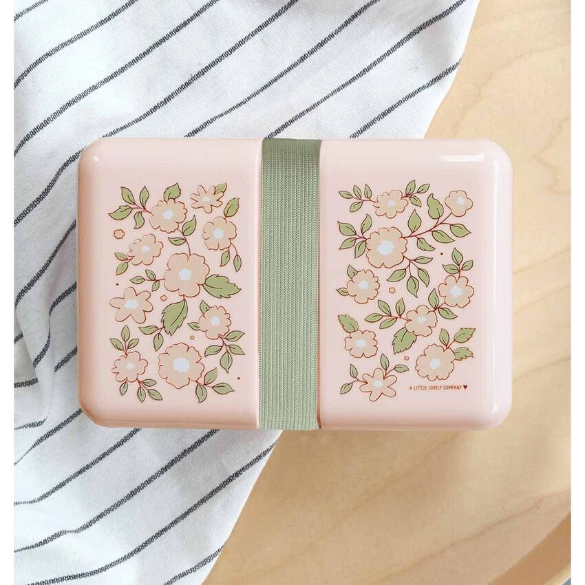 A Little Lovely Company Lunchbox Blossoms Pink