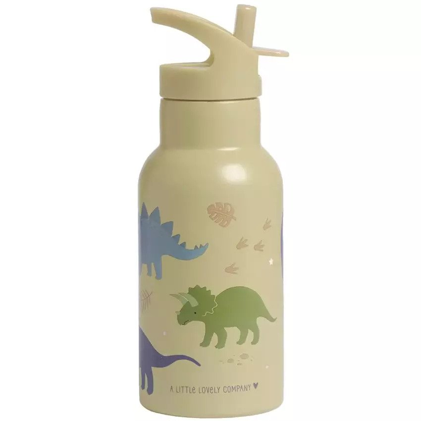 A Little Lovely Company Stainless Steel Drink Bottle Dinosaurs