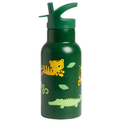 A Little Lovely Company Stainless Steel Drink Bottle Jungle Tiger