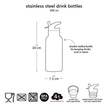 A Little Lovely Company Insulated Stainless Steel Drink Bottle 350ml Robots