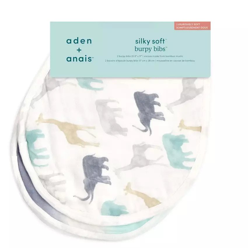 Aden + Anais (2Pack) Burpy Bibs Silky Soft Expedition