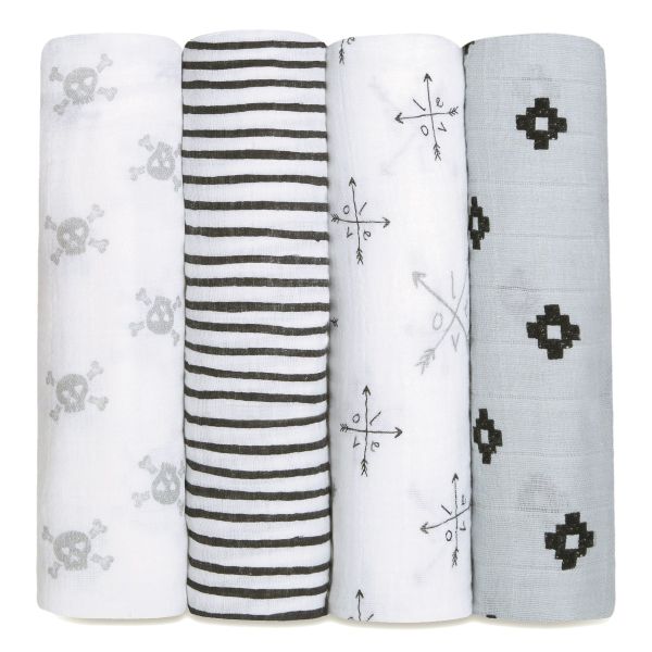 Aden + Anais Classic 4Pack Swaddles Lovestruck