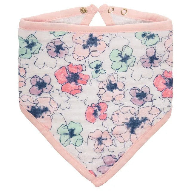 Aden + Anais Classic Bandana Bib Trail Blooms Flora