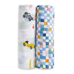Aden + Anais (2Pack) Swaddle Blanket Essentials Cotton Muslin Cars
