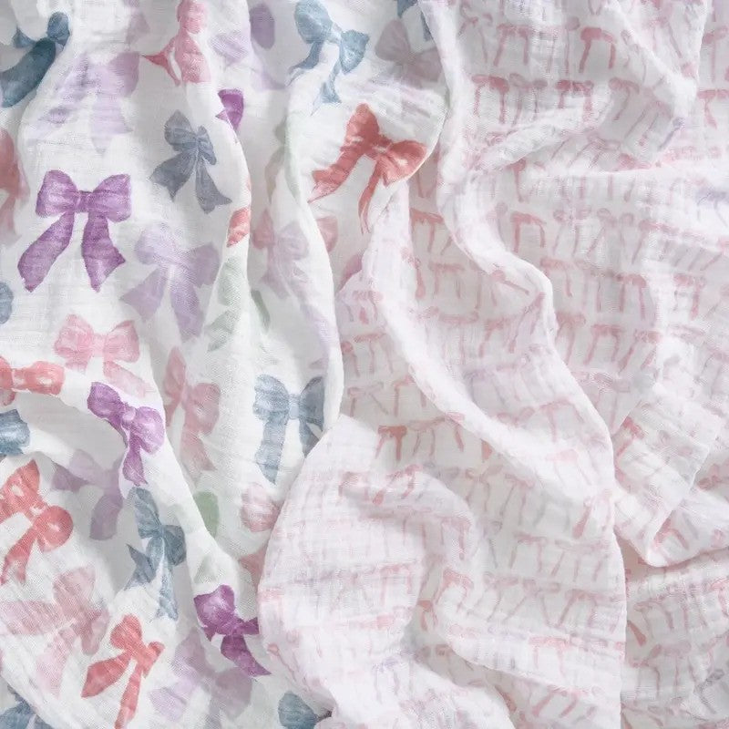 Aden + Anais (2Pack) Swaddles Organic Cotton Muslin Bows Large