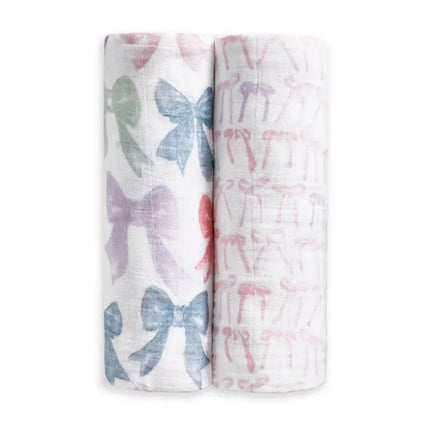 Aden + Anais (2Pack) Swaddles Organic Cotton Muslin Bows Large