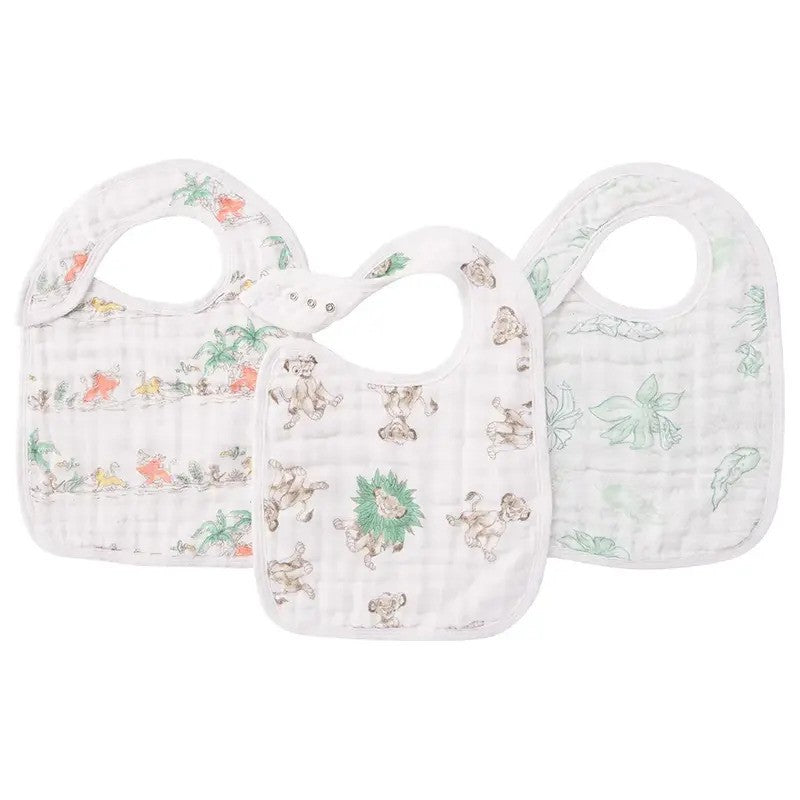 Aden + Anais (3Pack) Classic Snap Bibs Disney The Lion King