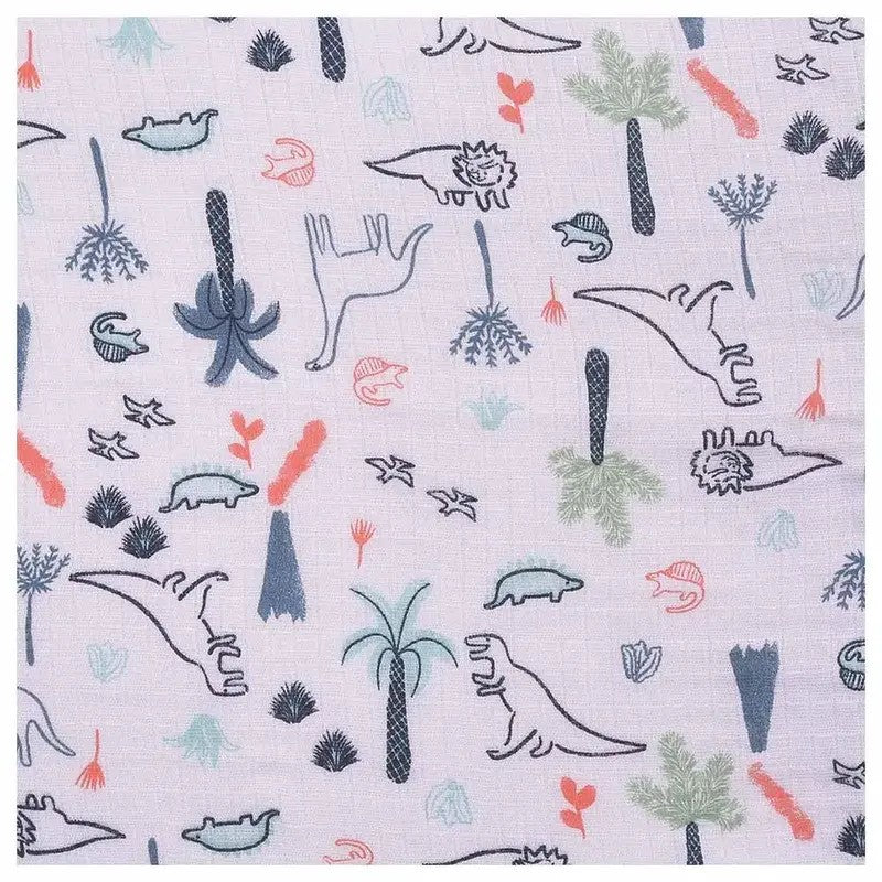 Aden + Anais (3Pack) Essentials Cotton Muslim Washcloth Dinotime