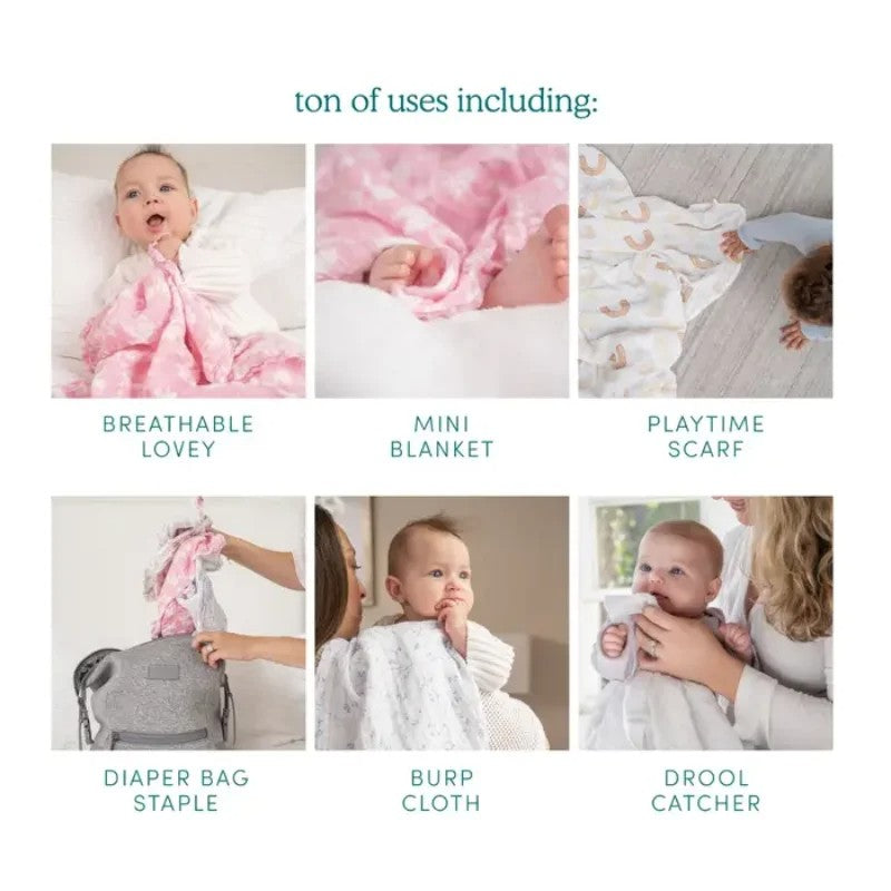 Aden + Anais (3Pack) Musy Squares Organic Cotton Muslin Earthly
